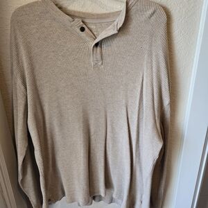 St. John's Bay Men's Beige Crewneck Thermal